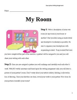 write a descriptive essay about my room
